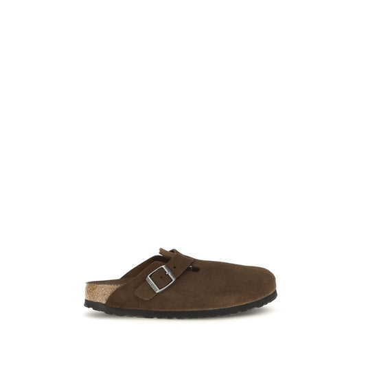 Brown Suede Leather Mules