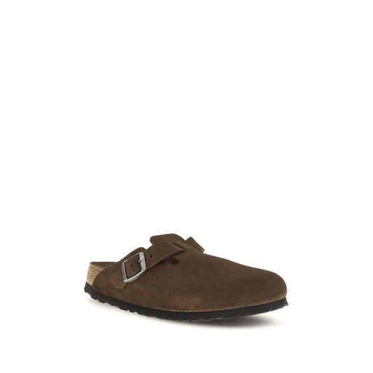 Brown Suede Leather Mules