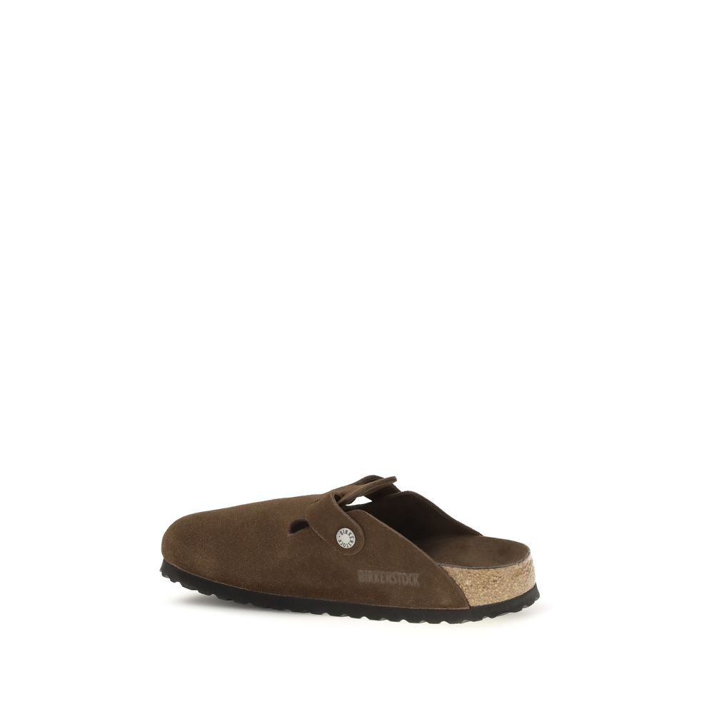 Brown Suede Leather Mules