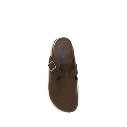 Brown Suede Leather Mules