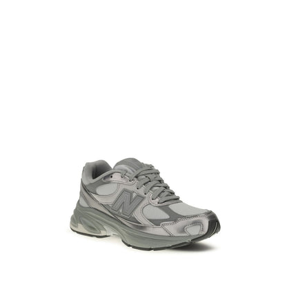 Gray Fabric Athletic Sneakers