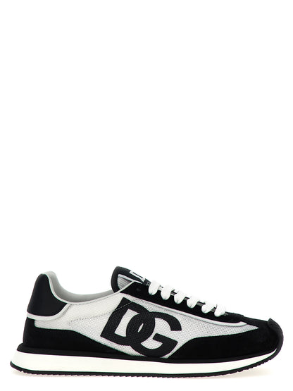 Bicolor Calfskin Athletic Sneakers
