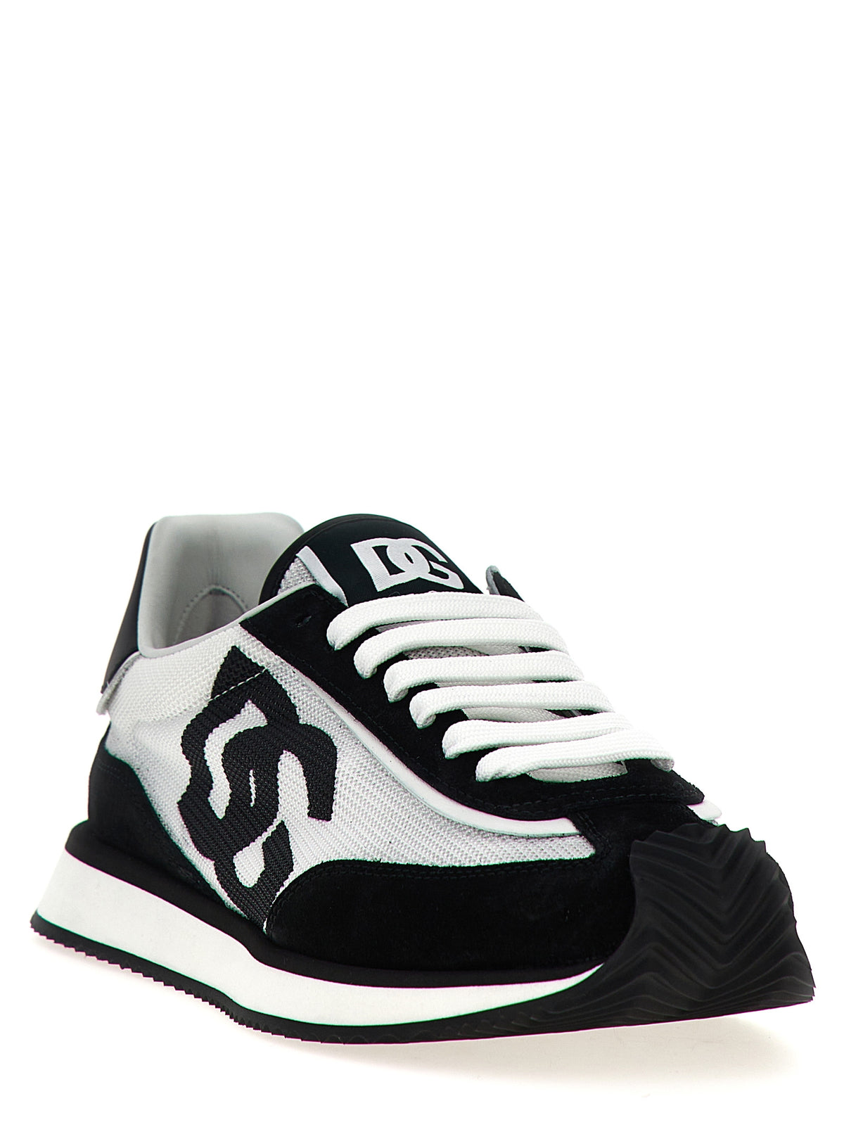 Bicolor Calfskin Athletic Sneakers