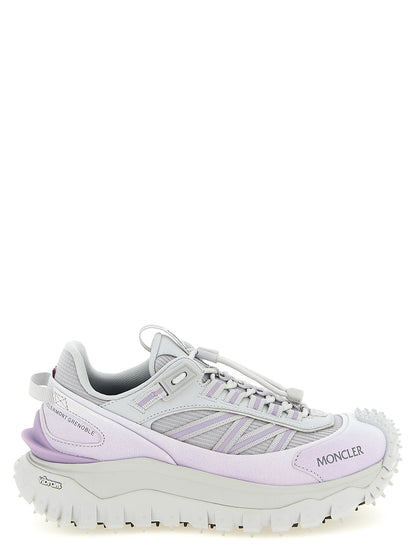 Purple Polyester Athletic Sneakers