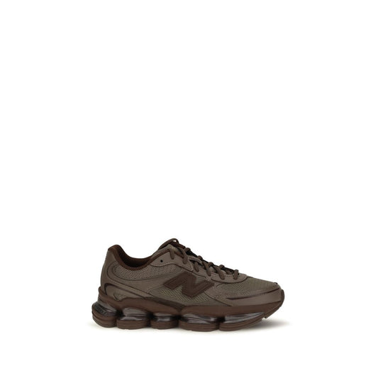 Brown Polyester Athletic Sneakers