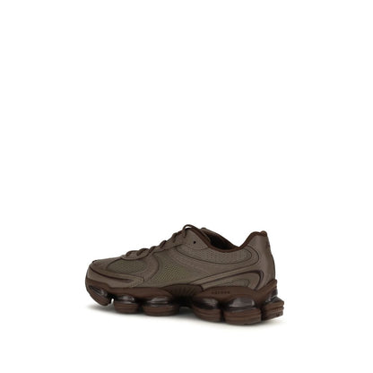Brown Polyester Athletic Sneakers