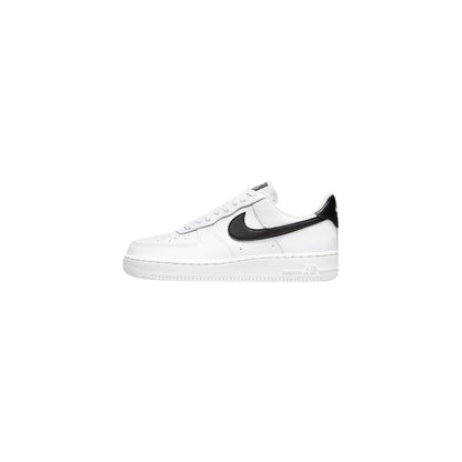 Black And White Leather Low Top Sneakers