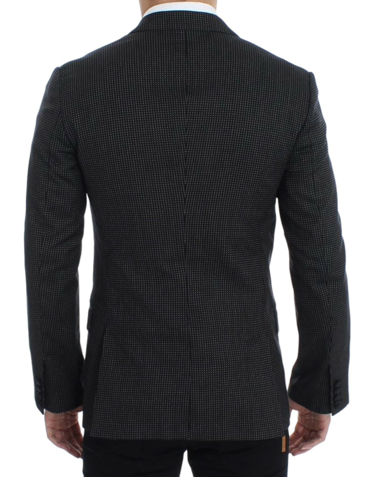 Dark Gray Wool Silk Slim MARTINI Jacket Blazer