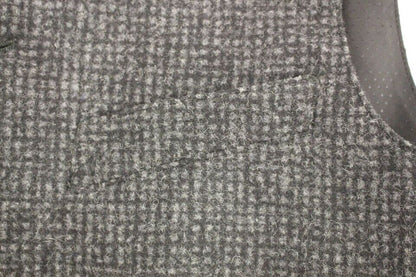 Gray Wool Blend Vest Gilet Weste
