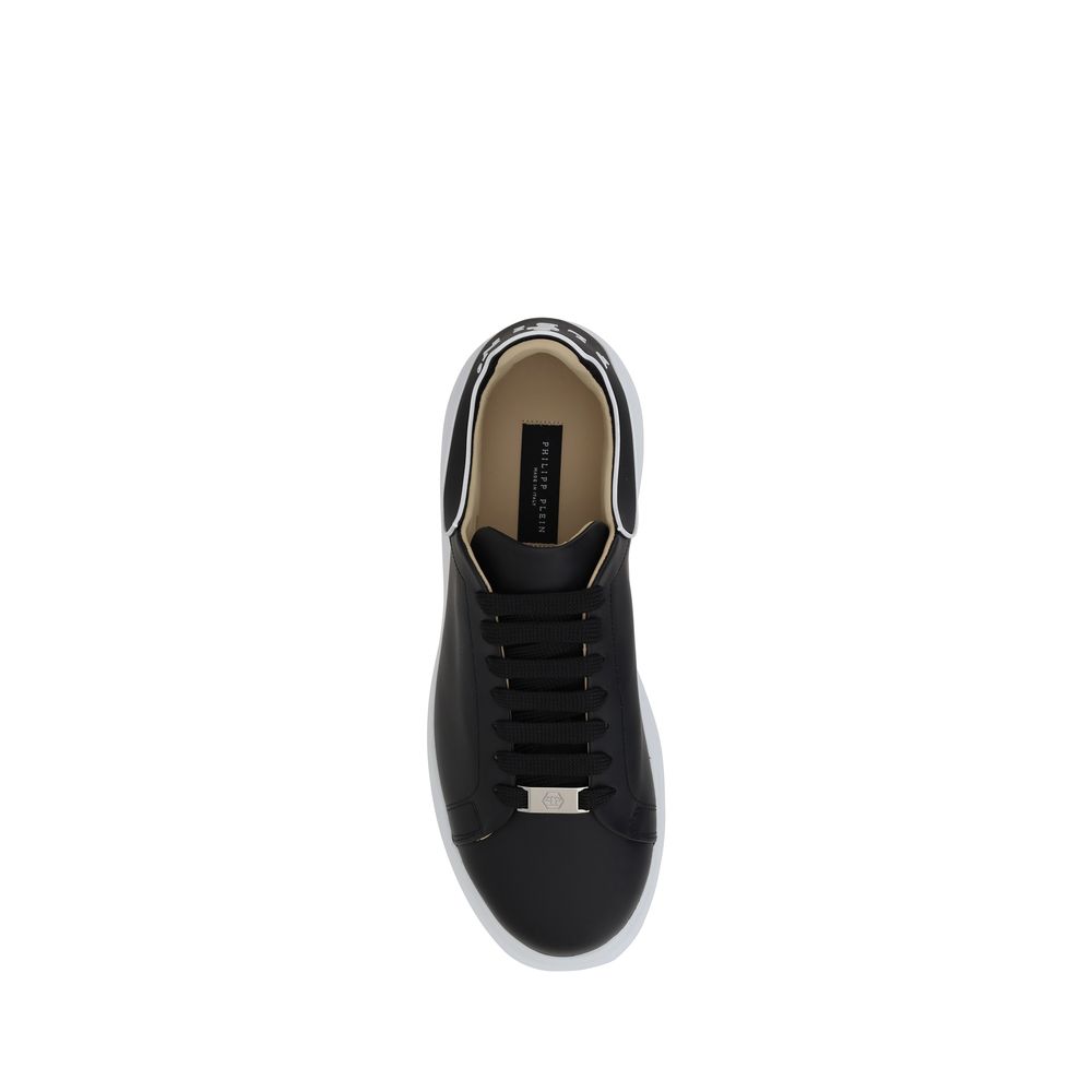 Black Calf Leather Bos Taurus Low Top Sneakers