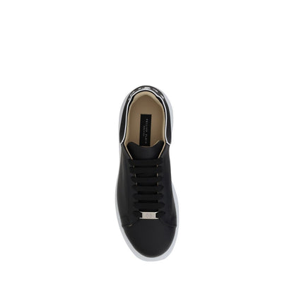 Black Calf Leather Bos Taurus Low Top Sneakers