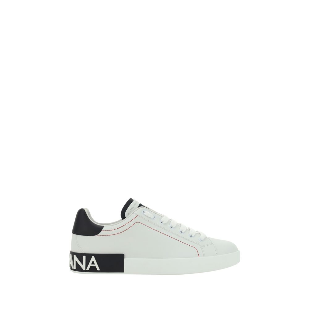 White Calf Leather Bos Taurus Low Top Sneakers