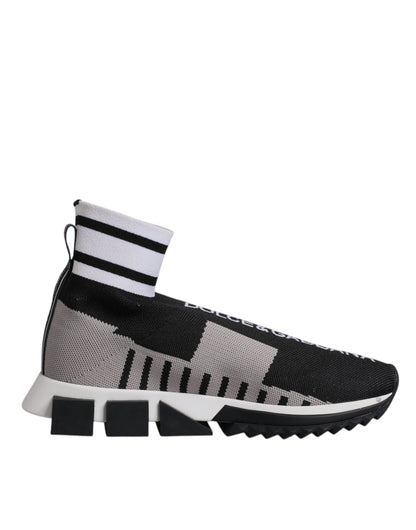 Black Gray Sorrento Socks Women Sneakers Shoes