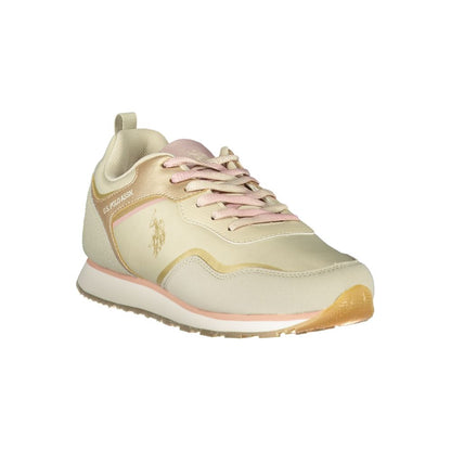 Beige Polyurethane Women Sneaker