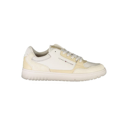 Beige Leather Men Sneaker