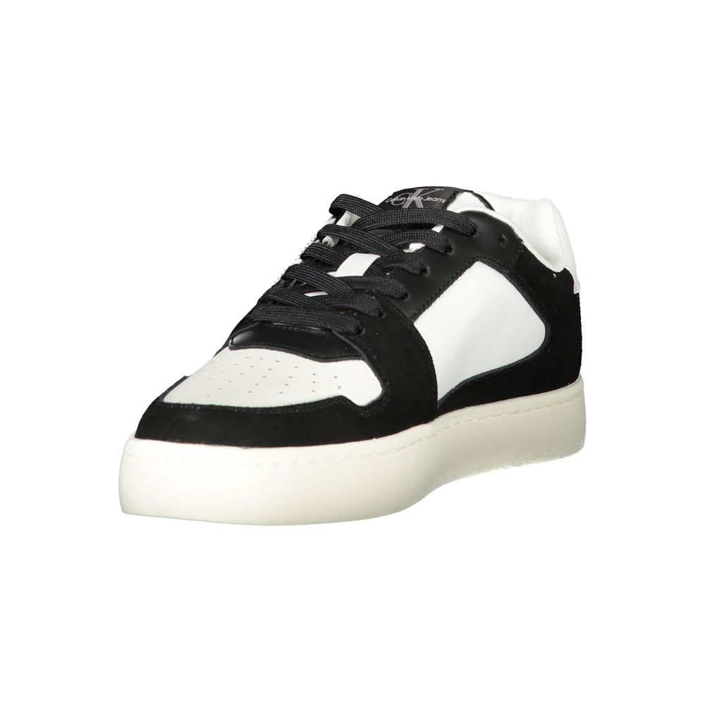 White Polyester Men's Sneaker