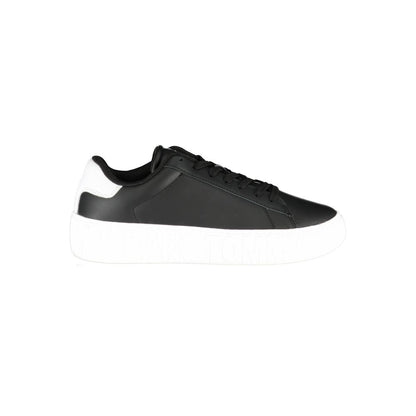 Black Leather Men Sneaker