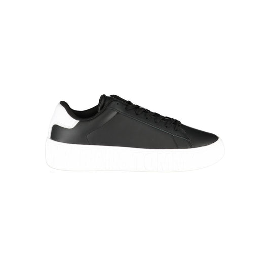 Black Leather Men Sneaker