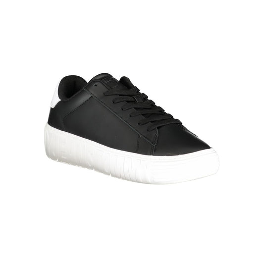 Black Leather Men Sneaker