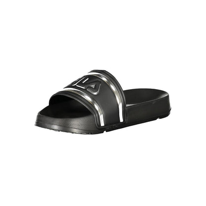 Black Polyurethane Women's Slipper