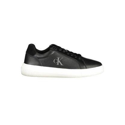Black Leather Men Sneaker