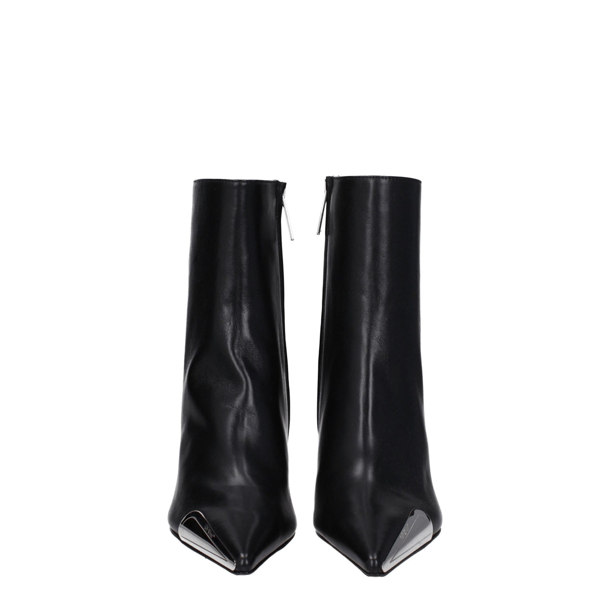 Black Leather Ankle Boots