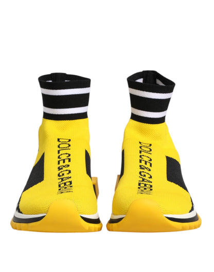 Yellow Black Sorrento Socks Sneakers Shoes