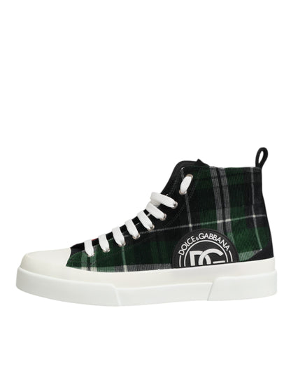 Multicolor Cotton High Top Men Sneakers Shoes