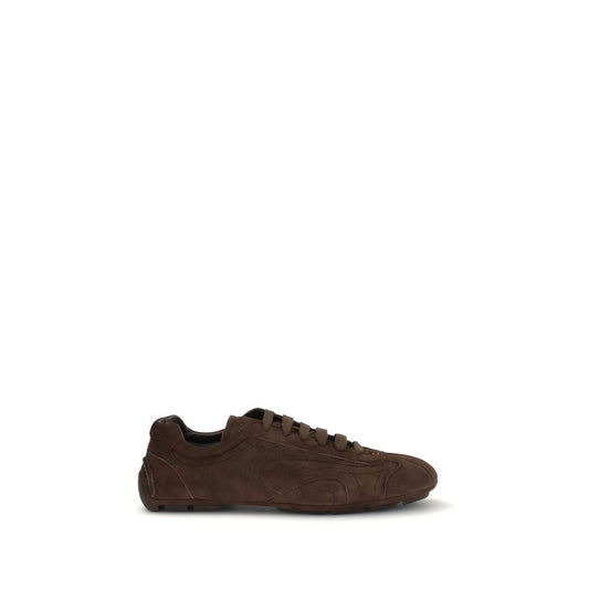 Brown Calf Leather Bos Taurus Athletic Sneakers