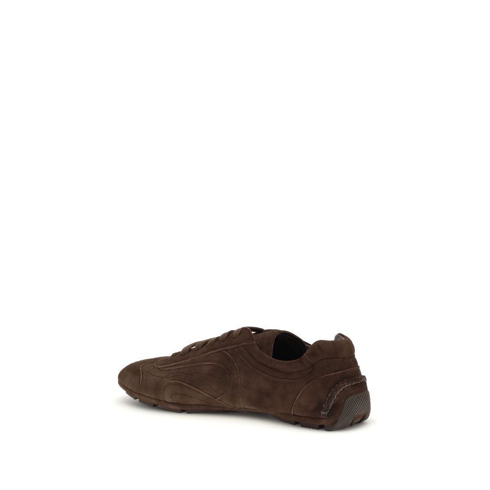 Brown Calf Leather Bos Taurus Athletic Sneakers